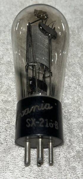 Sx-216b Sylvania Mesh Plate Vacuum Tube Good Filament
