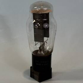 5u4g Sylvania T524 1953 Vintage 1950s Black Plate Usa Rectifier Tube