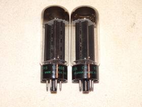 Usn-chs-5u4gb Sylvania 2 X 5u4gb Usn-chs-sylvania Tubes Mil Specs Tested Strong #8