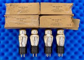 Sylvania Ux301 Lot Of 4 01a Vacuum Tubes / O1a 201a 301 /amplitrex Navy Anchor 1944