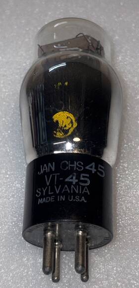 Sylvania Vt-45 Type 45 Jan Chs Mil Spec Tube Amplitrex Tested 100%