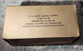 Vt2510y Sylvania Vt-25 / 10y U.s. Army Signal Corps Ge Contract Unopened Military Pack