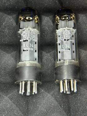 0207614 Telefunken El34 Made In Germany Single O Grabber Tested As Working