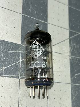Ecc81tube Telefunken Germany Diamond Bottom
