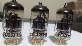Ecc83-tk Telefunken Ecc93-tk 12ax7 Qty 3 Tubes Matched Pair 1 9 Gold Pins Tube Tv-7
