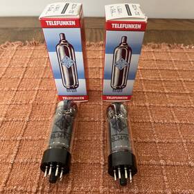 El34-tk Telefunken Lp And Gm Matched Pair Reissue El34 Vacuum Tubes Black Diamond