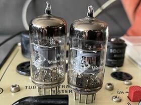 Fcf82 Telefunken 2 Electron Tube 6u8 Fcf82. Tested Good. See Pics For Test Results