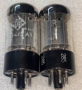 Telefunken Gz234 Matched Pair Tekefunken 5ar4 Full Wave Rectifier Tubes Amplitrex Nos Rare
