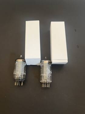 12ax7 Telefunken Tv7du Pair Of Vintage Vacuum Tubes Tested Nice