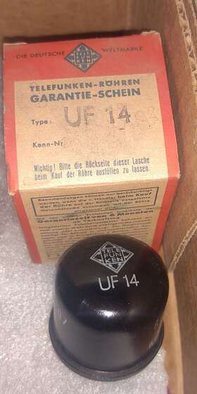 Ef-14 Telefunken Uf14 One Nos Nib Rare Neumann U47 Microphone Tube Vf-14