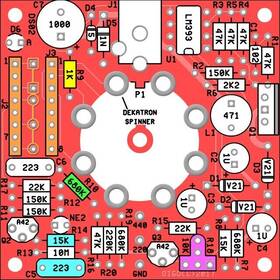 Ds02a-parts Tortugascuba Dekatron Spinner -parts For Bare Board