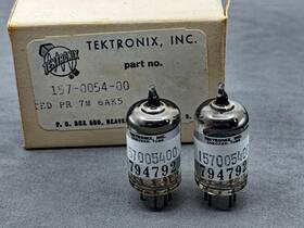 Toshiba M3023 Tektronix Matched Nos Pair 6ak5 5654 Tubes Test Amplitrex