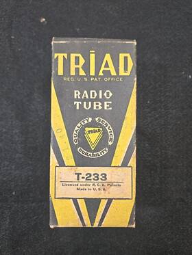 T-233 Triad Nos Radio Tube