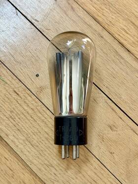 Triad T-280 Rare Engraved Base 80 Globe Tube Rectifier Early Tested Very Strong