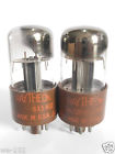 Tubes-tv7d Raytheon 2 Matched 6x5wgt Rectifier Tested 52 56 Min 40