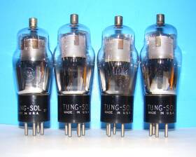 24a-224 Tung-sol Type No 24a Black Radio Audio Amplifier Vacuum 4 Tubes Valve St 224 24