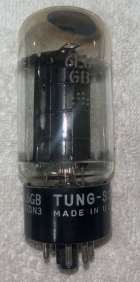 Tv7u Tung-sol 5375 Strong Vintage 6l6 Gb Vacuum Tube Tested Good