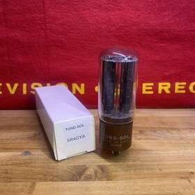 5r4gya Tung-sol Vacuum Tube Black Plates Hanging Filament Side Getter