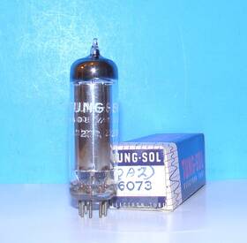 6073-0a2 Tung-sol No 6073 0a2 Radio Audio Gas Voltage Regulator Vintage Vacuum Tube Valve