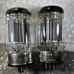 Tung-sol 6336as Pair Balanced Tung-sol 6336as. Copper Rods Triple Micas Test Strong