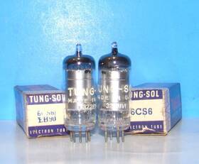 6cs6-eh90 Tung-sol 6cs6 Eh90 Nos Radio Amplifier Audio Vacuum Tubes 2 Valves Tested