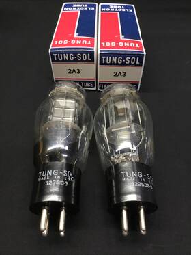S.8591 Tung-sol 8591 Great Pair 2a3 Bi Plate Amplifier Vintage Power Vacuum Tubes