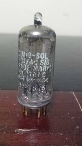 Tung-sol Dt-1707c Tung-sol Green Digivac Seven Segment Display Tube Gold Pin Tested/works