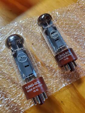 El-34b Tung-sol El34b Pair Made In Russia Power Tubes Inch Test Good On 600a El-34b Tung-sol El34b Pair Made In Russia Power Tubes Inch Test Good On 600a