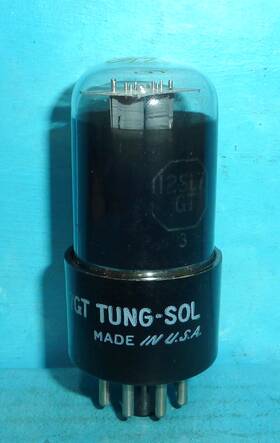Jan-ctl-12sl7gt Tung-sol 1 Tube Round Plate Tested