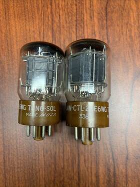 Jan-ctl-26e6wg Tung-sol Vintage Vacuum Tube Usa Radio Electron Strong Matched