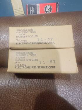 Jan5749 Tung-sol Lot 2 Electronic Assistance Corp Jtl 5749 Tubes 1967 New Old Stock