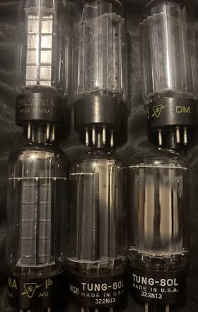 Tung-sol/sylvania 6as4a 5u4gb 6as4 2/tung-sol/sylvania/4 Rectifier Vacuum Tubes 5 Black Plates Guitar
