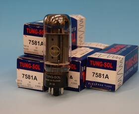 T-7581a-tung Tung-sol Matched Quad 7581a Reissue Power Tubes Maxi-matcher 2 Tested Nos T3465