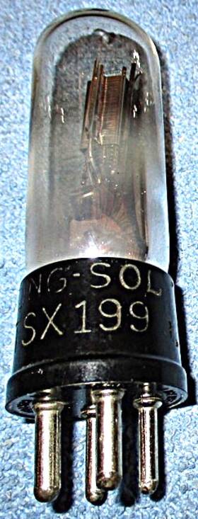 Tsx-199 Tung-sol 1 Vacuum Tube - Long Pin 99 Triode For Vintage 1920s Radios