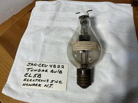U.s. Electrons El5b-4b22 Tungar Rectifier Bulb Tube Jan-cel-4b22 El5b U.s. Navy Marked Rare Vtg