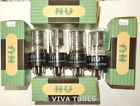 12sa7gt Union Quad National Nu 4 Vacuum Plate Black Matched Nos Usa Nib Tubes