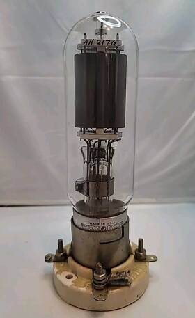Vt-143 United Ah2176 Electronics Jan Vt-143/805 Transmitting Vacuum Tube With Ceramic Base