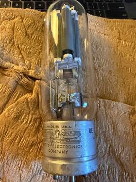 Ue-211w United Electronics Vacuum Tube 211 Triode Transmitting Vintage