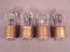 Uv200 Radiotron Antique Brass Radio Tubes Amplifier Base Tip 4 Filaments Good