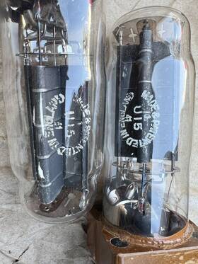Cv1266 Valve Pair Rare Tube U15 Nu13a Au12 4476a Hw Rectifier For Det25 New Old Stock