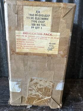 Valve Cv217 Military Electronic Type Desiccated Pack