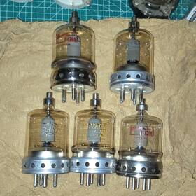Valvo 7-1227 Lot Of 5 4x125a Tubes