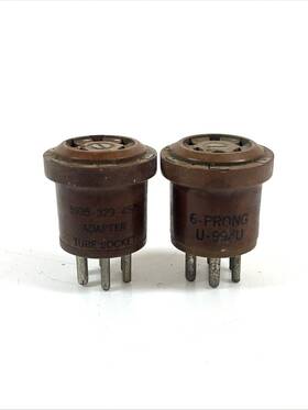 5935-329-4575 Vector 6-prong Tube Test Socket Adapter By From Mx-1258/u Kit Pair