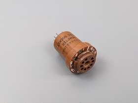 N6625-643-1640 Vector U-105/u Tube Socket Test Adapter 9-prong Vtg Vacuum