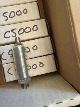 Gv5c-5000 Victoreen Gv6c-5000 Lot Of 5 Audio Tube Radio Amplifier Vacuum Electron