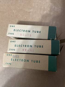 Vx-55 Victoreen 2 And 5803 Subminiature Electrometer Tubes Nos/nib