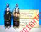 Vt-119 National Union 2x2 879 Nos Nu 1944 Vacuum Tubes 2 Valves Radio Amplifier Tested St 2x2a