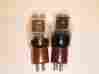 Jan-chs-10y Vt-25 Hytron And Saylvania Two Military Issued Vacuum Tubes Brown Based
