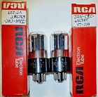 Jan-crc-1-6sl7gt Vt-299 Rca Matched Pair Black Plate Tubes Tested