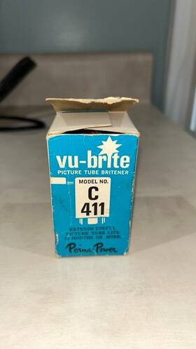C411 Vu-brite Vintage Picture Tube Brightener Model No